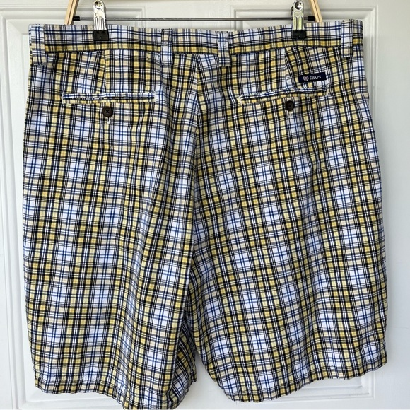 •Chaps• Mens Plaid Flat Front Shorts - Size 38 - Picture 5 of 7